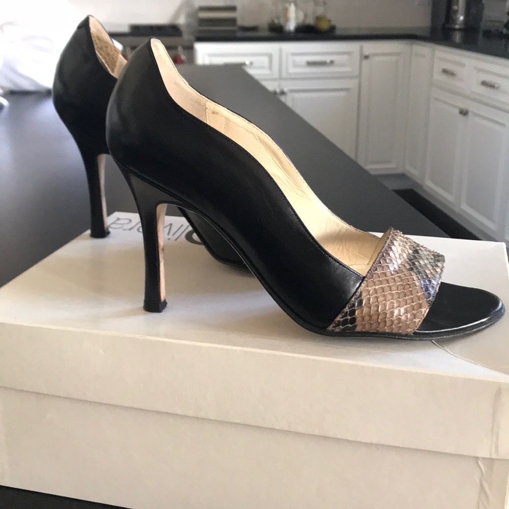 Flaviolivera Python + Black Heels Size 38 - image 2